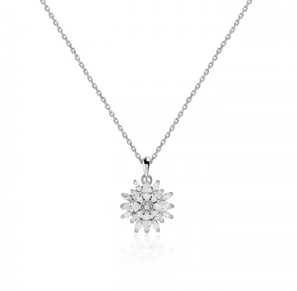 Necklace | Flower-rotate-N-S by FLUORITE