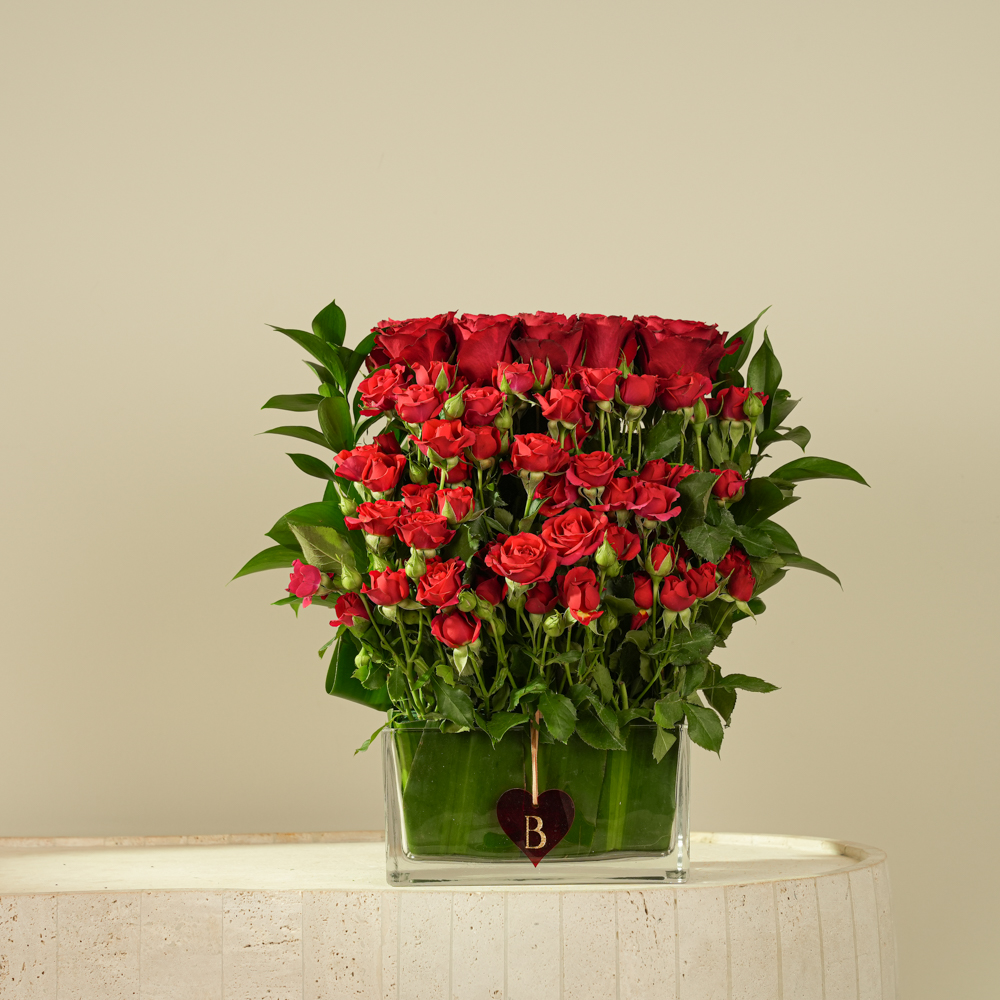 Scarlet Romance Luxury Arrangement