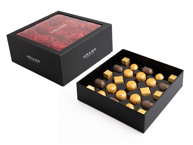 Luxury Flower Box with Belgian Chocolate