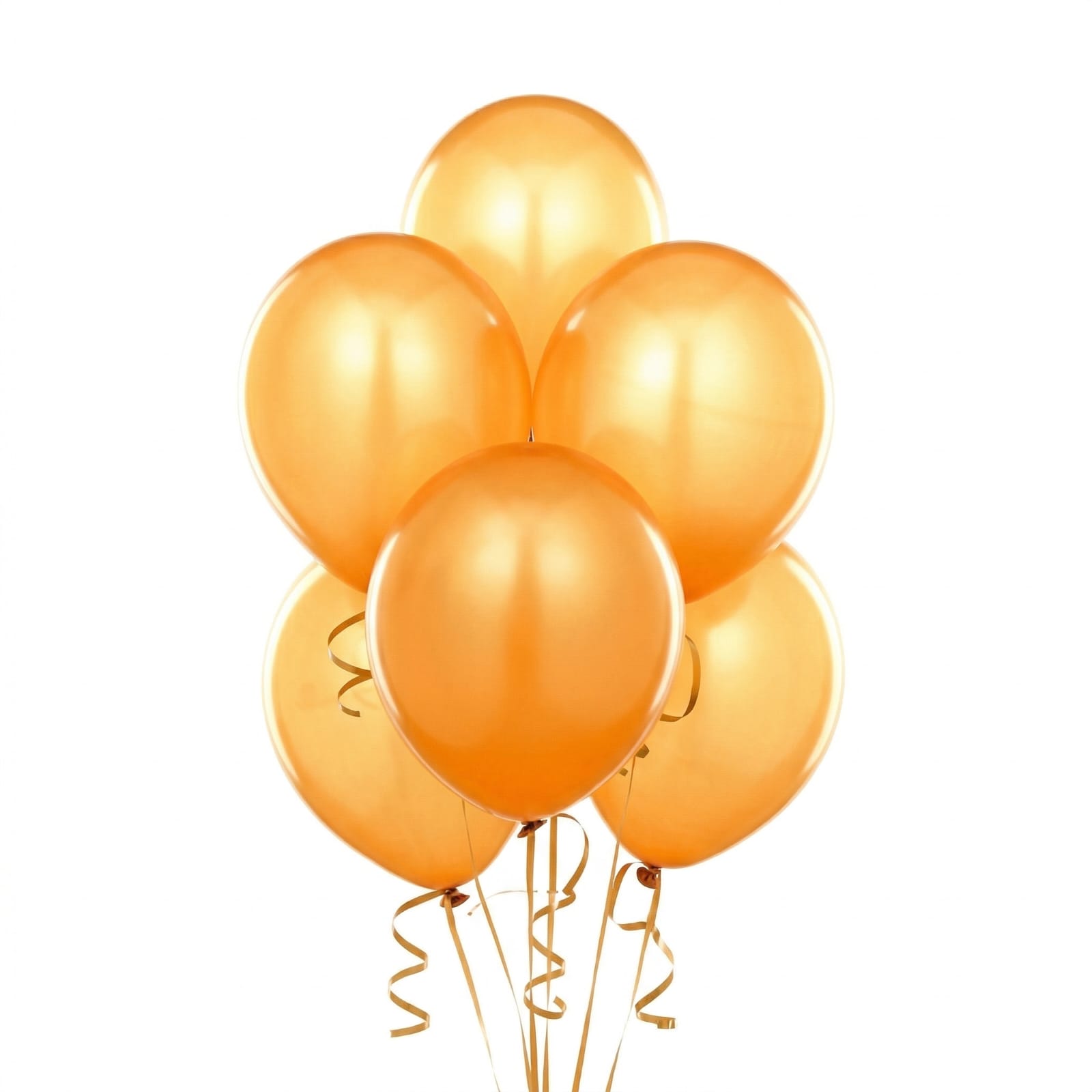 Radiant Metallic Gold Helium Balloon Bouquet