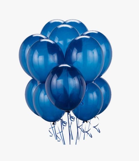 Elegant Sapphire Blue Helium Latex Balloon Bouquet
