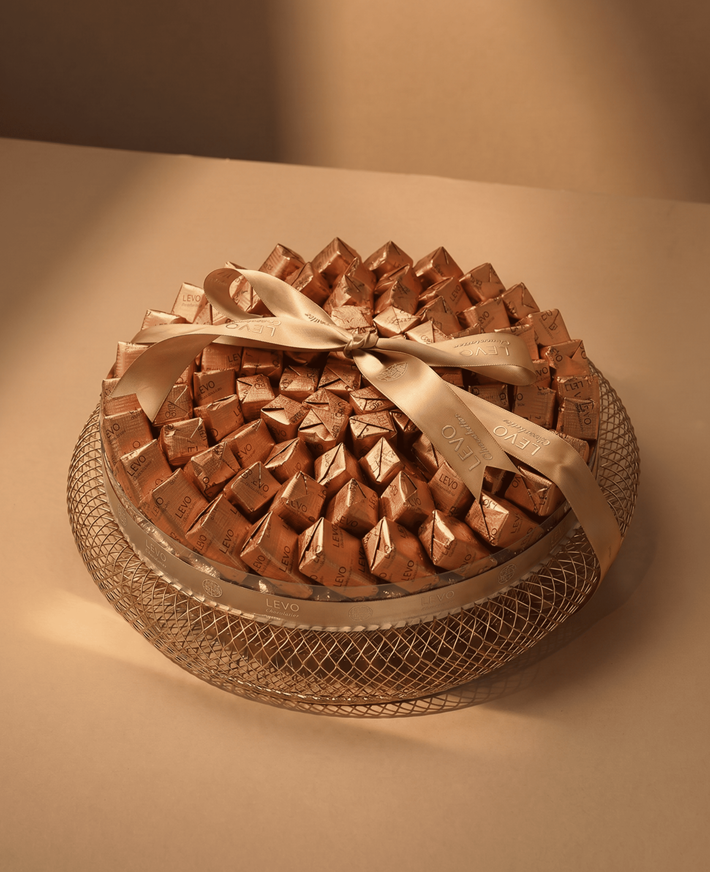 LEVO Golden Mesh Chocolate Tray