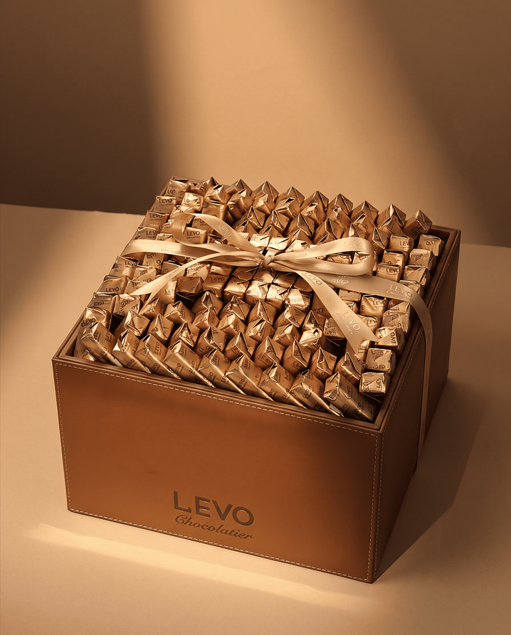 LEVO Chocolatier Elegant Leather Gift Box