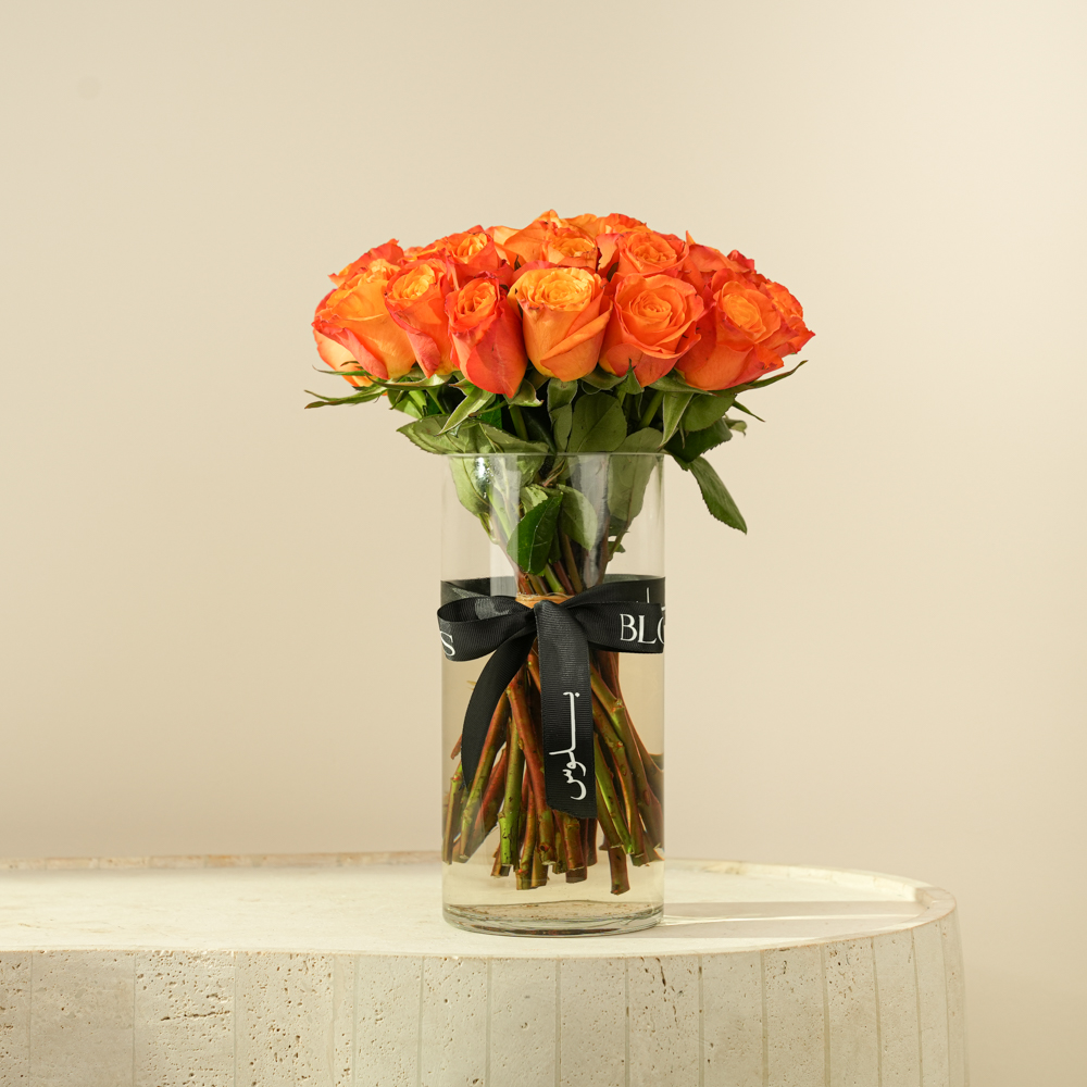 Sunset Rose Radiance Vase