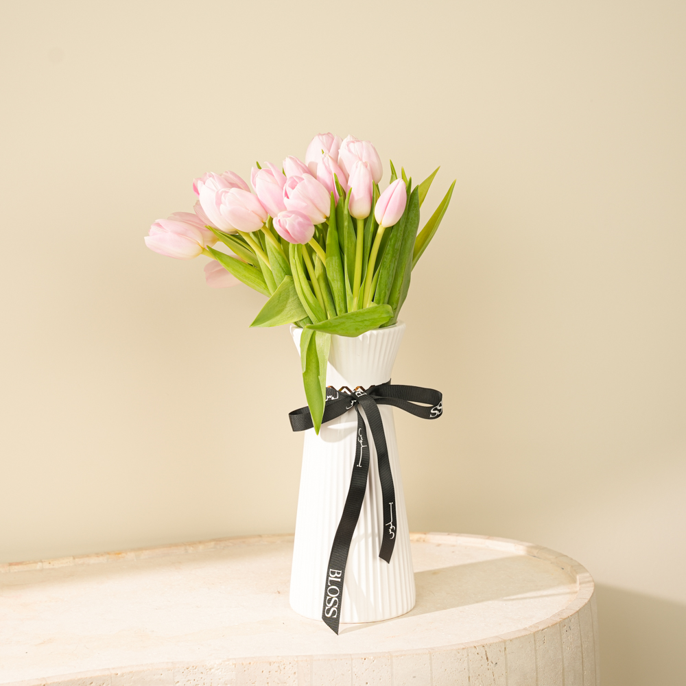 Pink Tulip vase I
