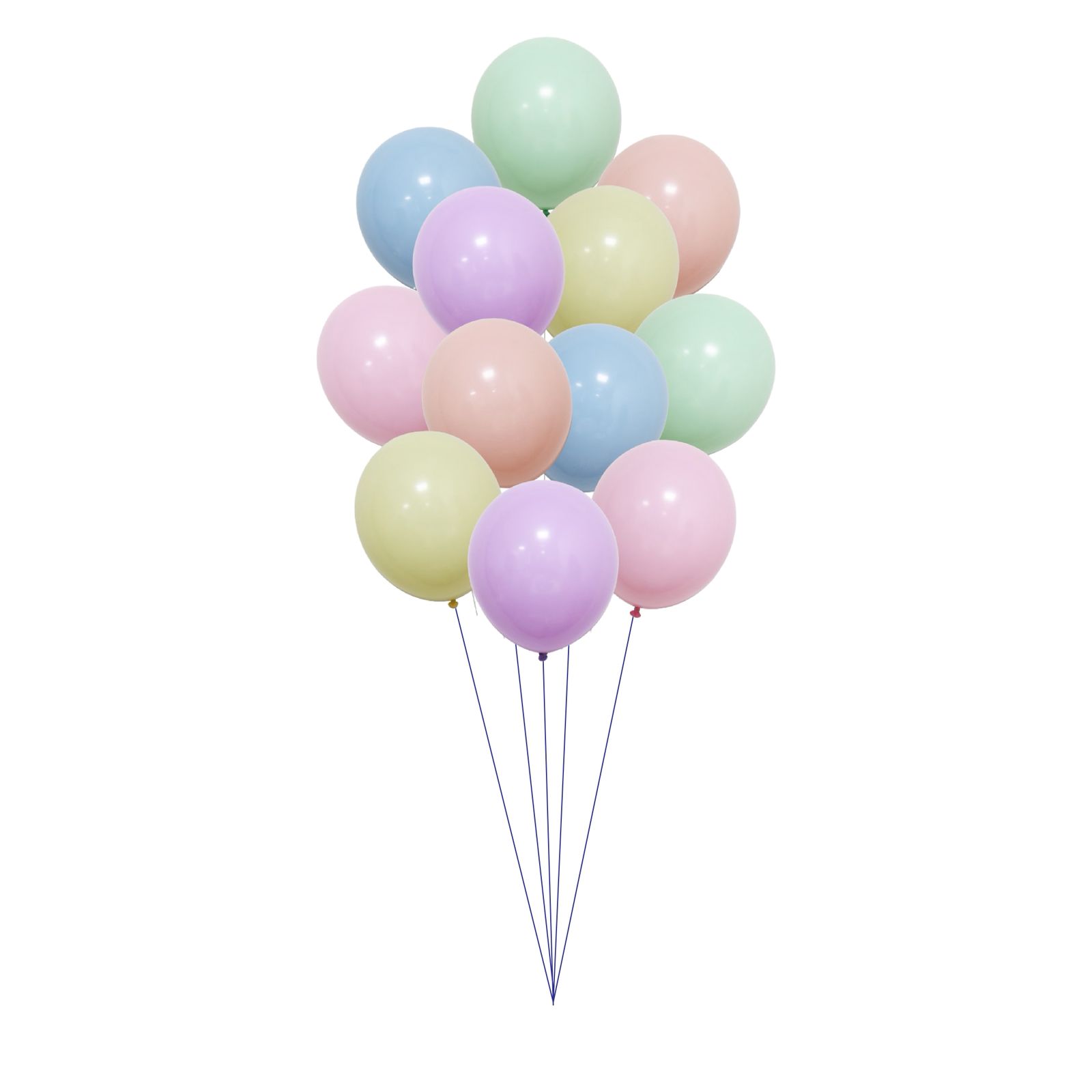 Dreamy Pastel Macaron Latex Balloon Bouquet (Pack of 12)