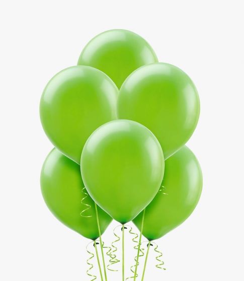 Vibrant Lime Green Balloon Bouquet (Pack of 6)
