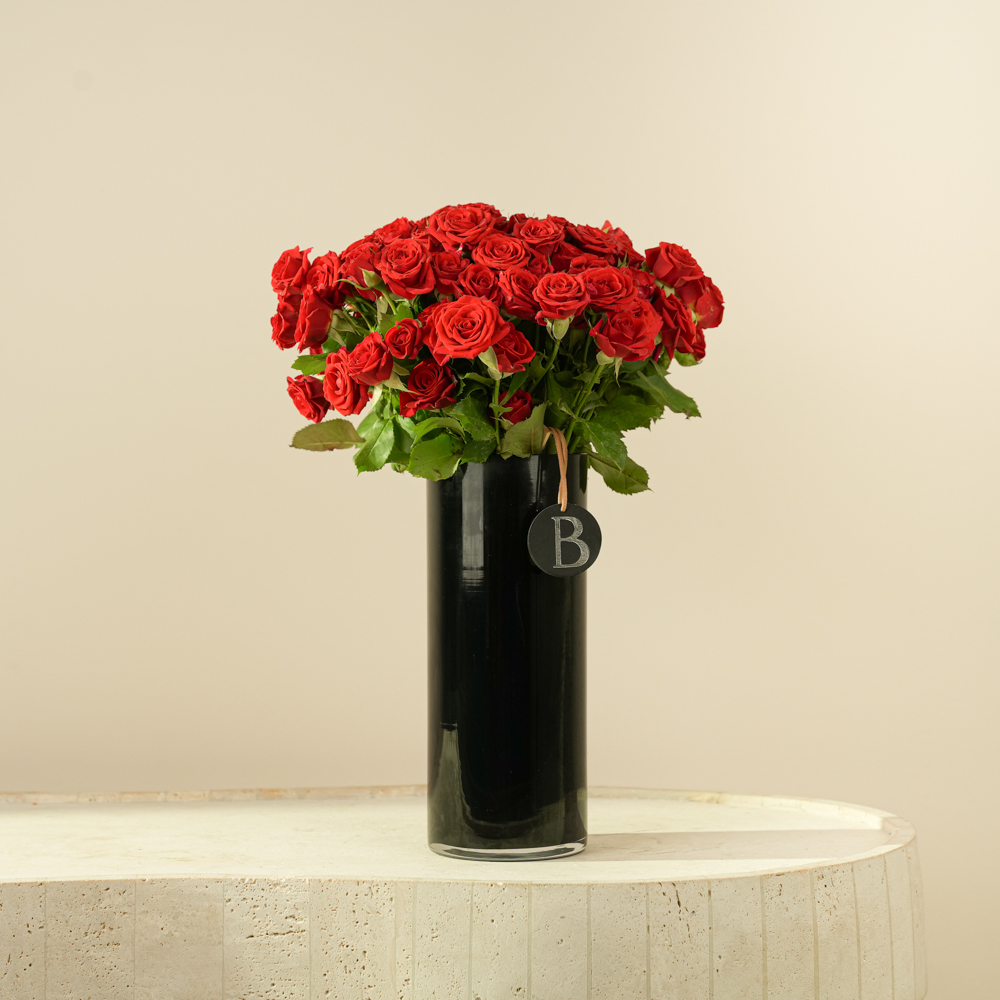 Midnight Rose Majesty Vase